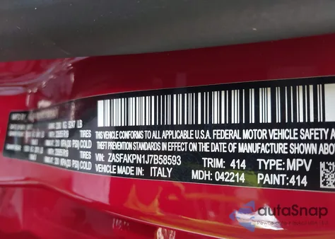 2018 Alfa Romeo Stelvio Sport Awd z USA, uszkodzony, nr VIN ZASFAKPN1J7B58593